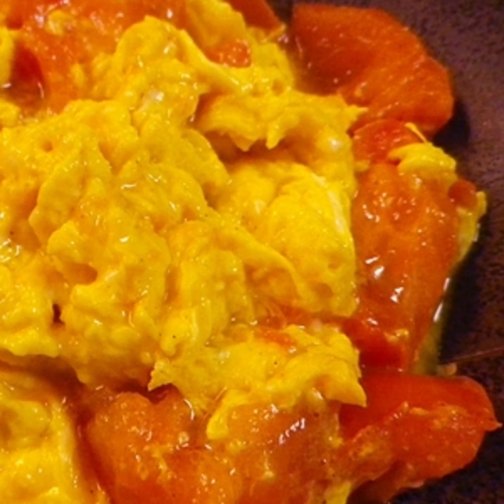 シンプル炒り卵トマト
